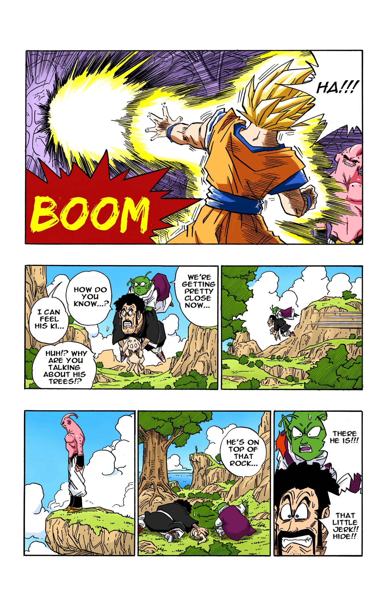 DBZ Majin Buu Saga Colored Manga