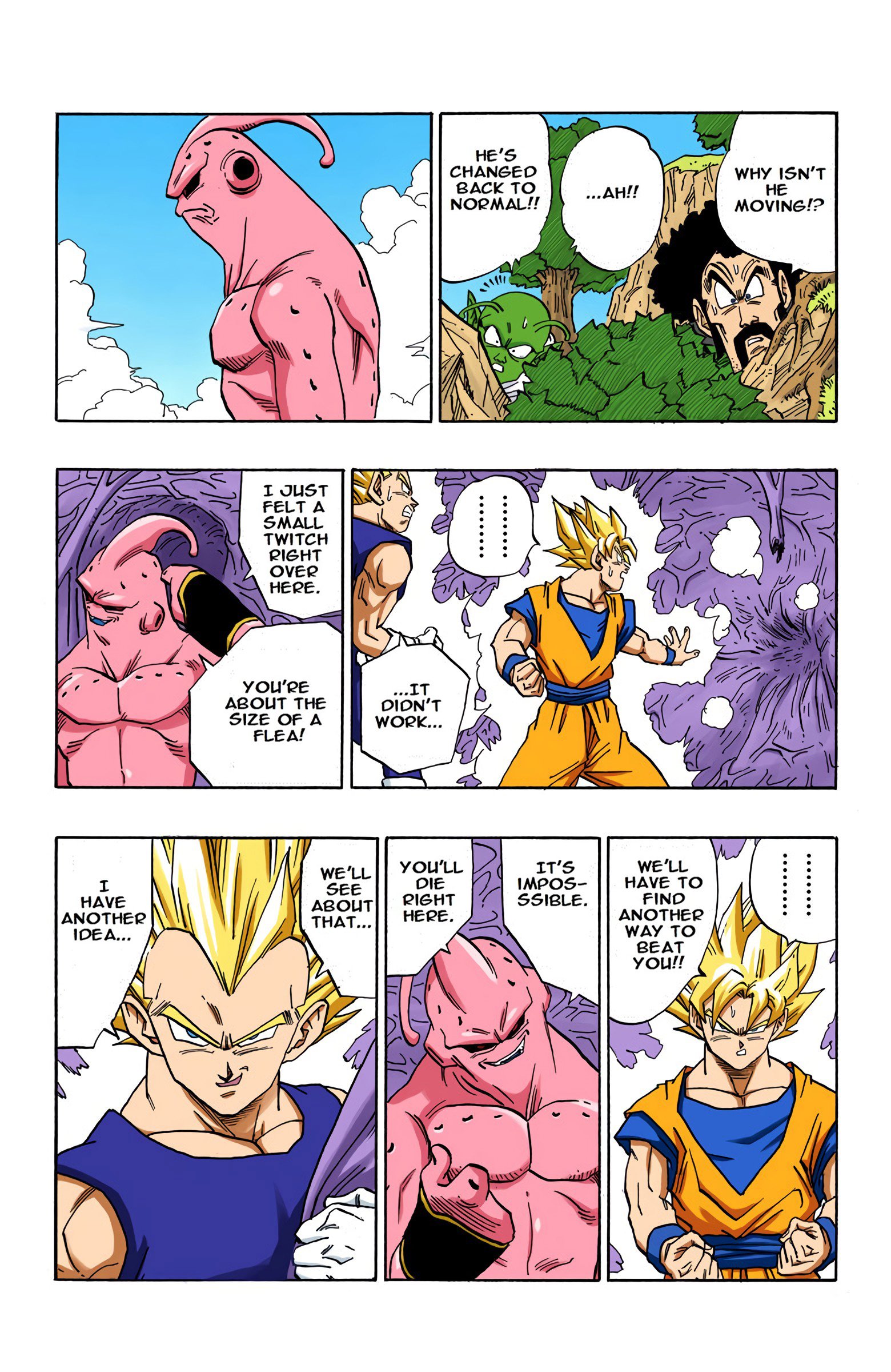 DBZ Majin Buu Saga Colored Manga