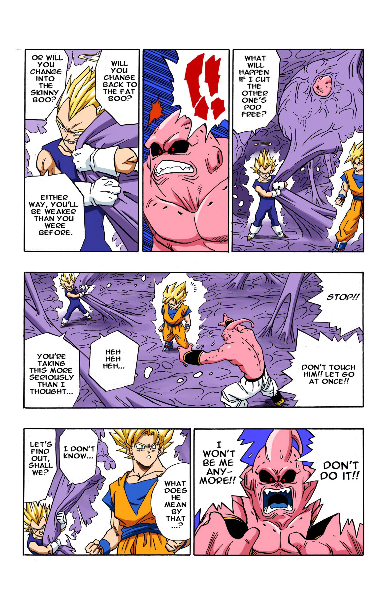 DBZ Majin Buu Saga Colored Manga