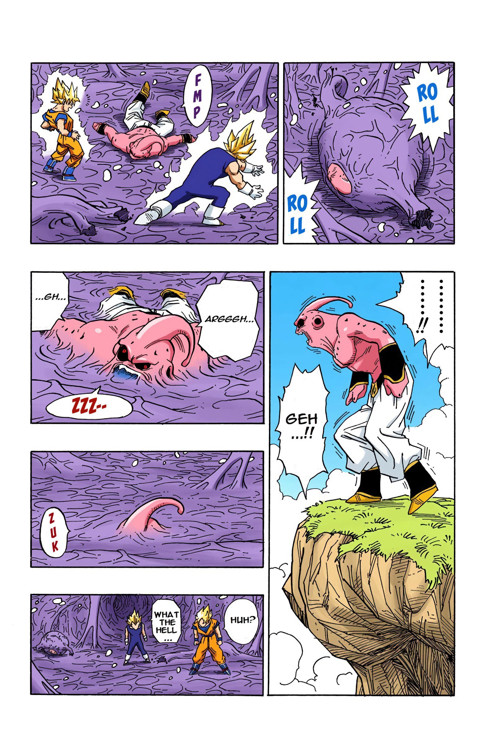 DBZ Majin Buu Saga Colored Manga