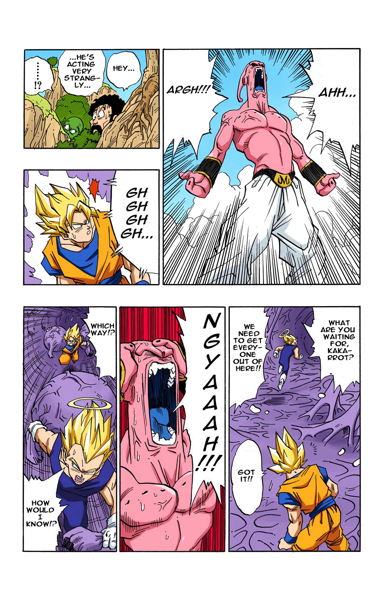 DBZ Majin Buu Saga Colored Manga