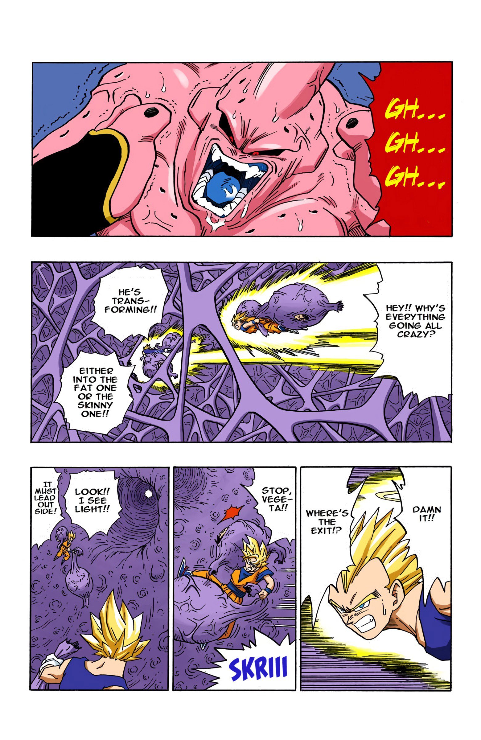 DBZ Majin Buu Saga Colored Manga