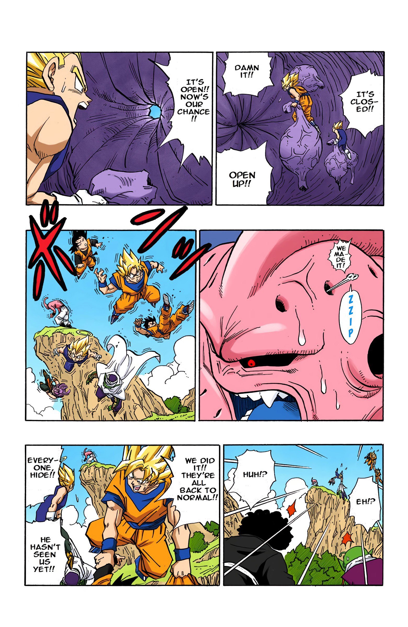 DBZ Majin Buu Saga Colored Manga