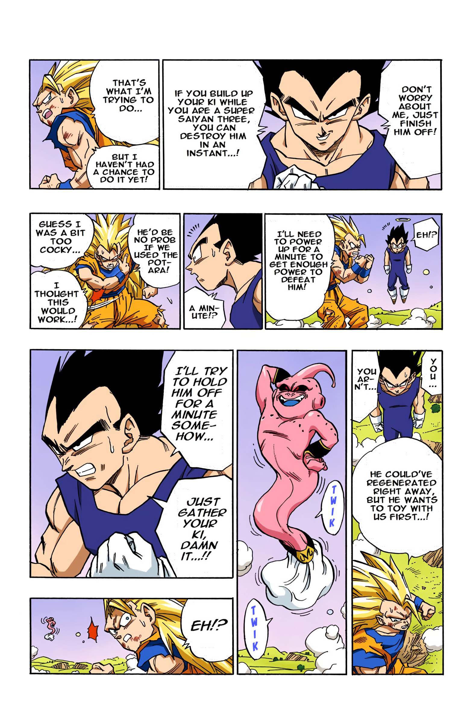 DBZ Majin Buu Saga Colored Manga