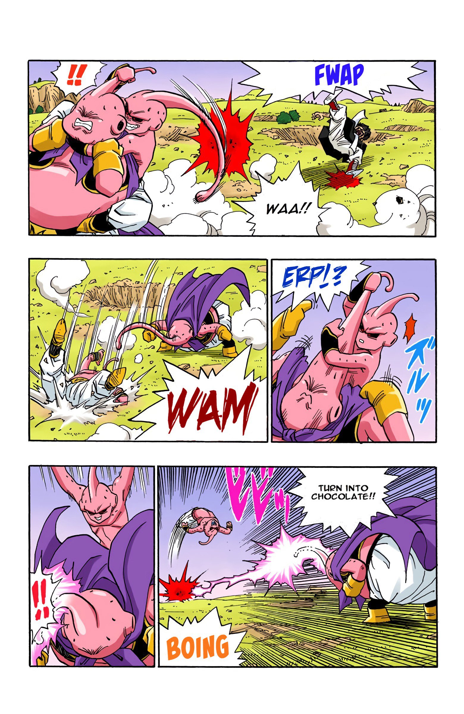 DBZ Majin Buu Saga Colored Manga