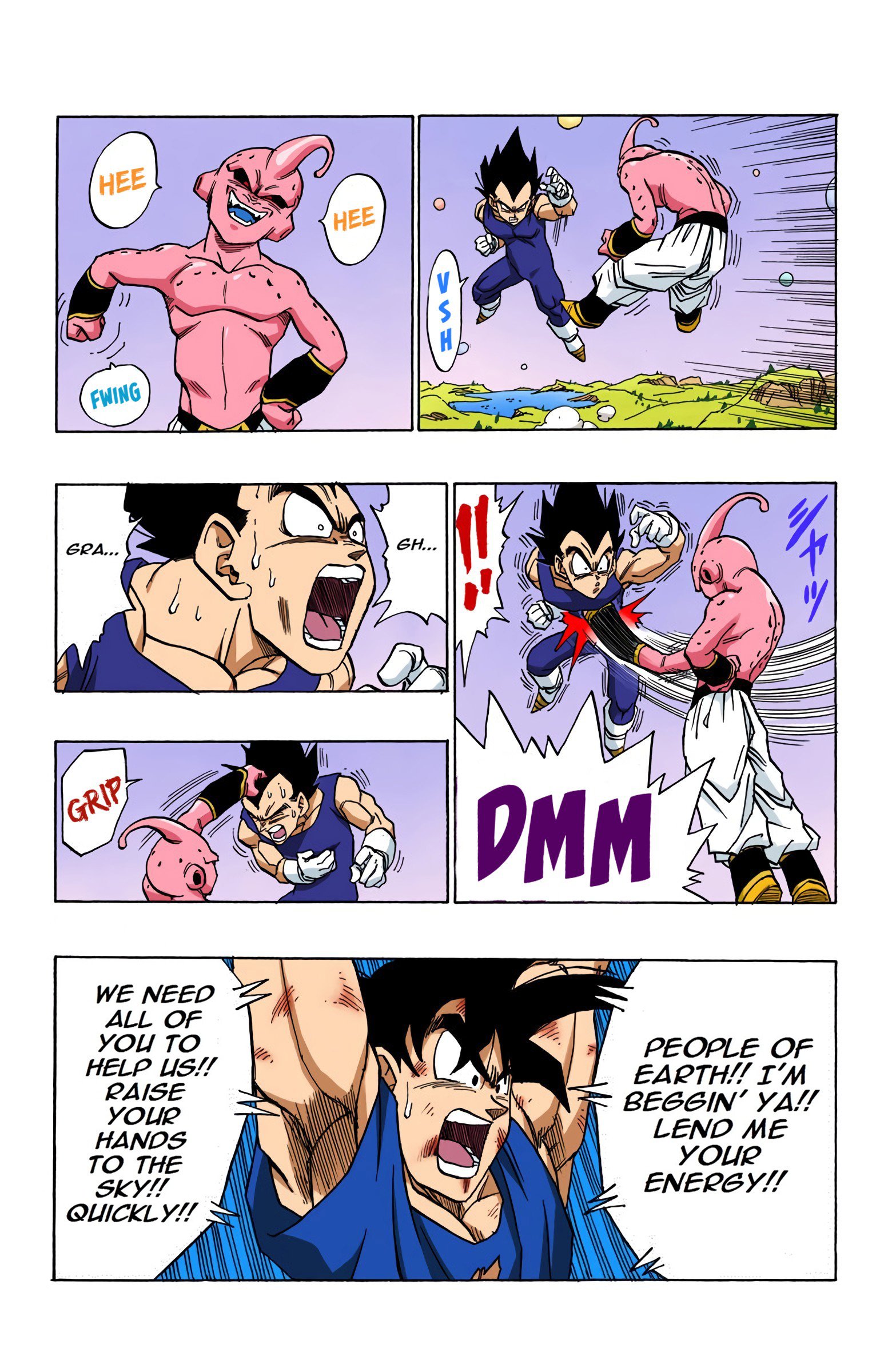 DBZ Majin Buu Saga Colored Manga