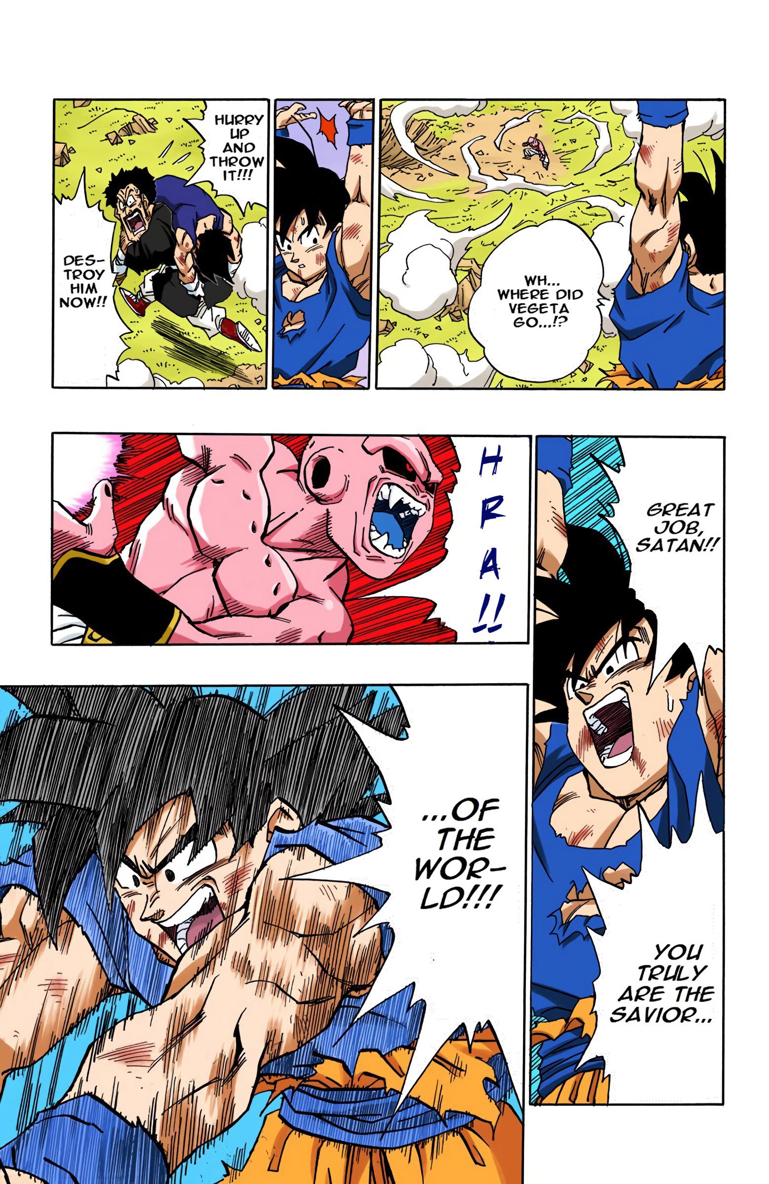 DBZ Majin Buu Saga Colored Manga