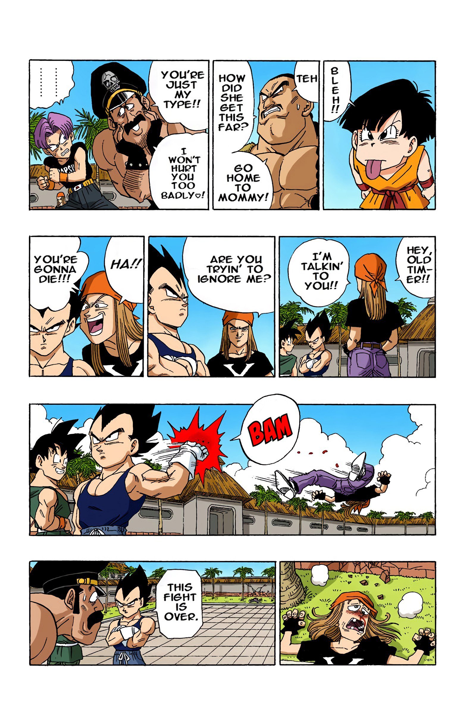 DBZ Majin Buu Saga Colored Manga