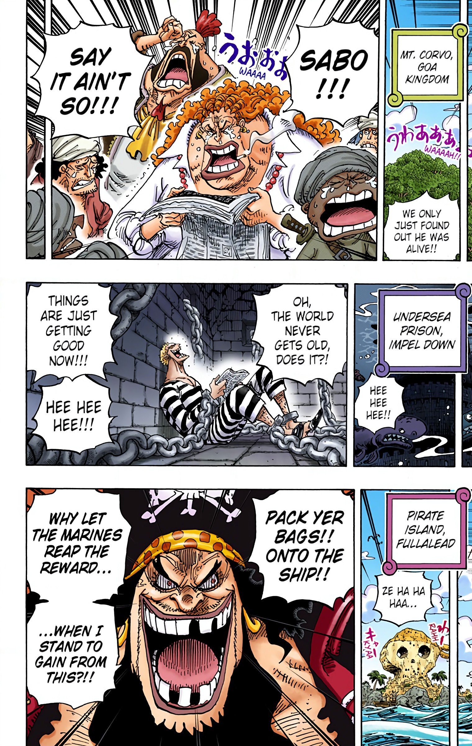 One Piece Colored Manga