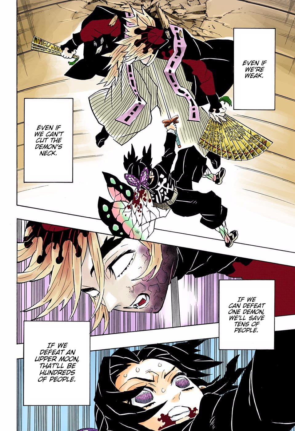 Demon Slayer Infinity Castle Colored Manga