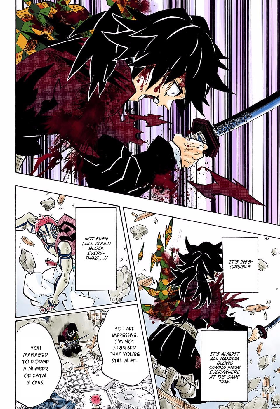 Demon Slayer Infinity Castle Colored Manga