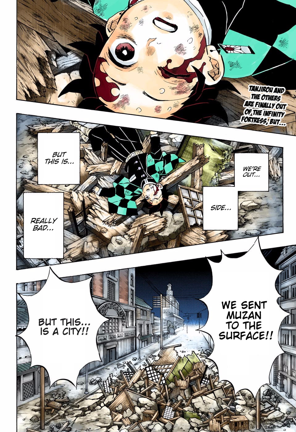 Demon Slayer Infinity Castle Colored Manga