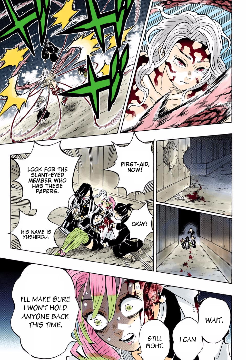 Demon Slayer Infinity Castle Colored Manga