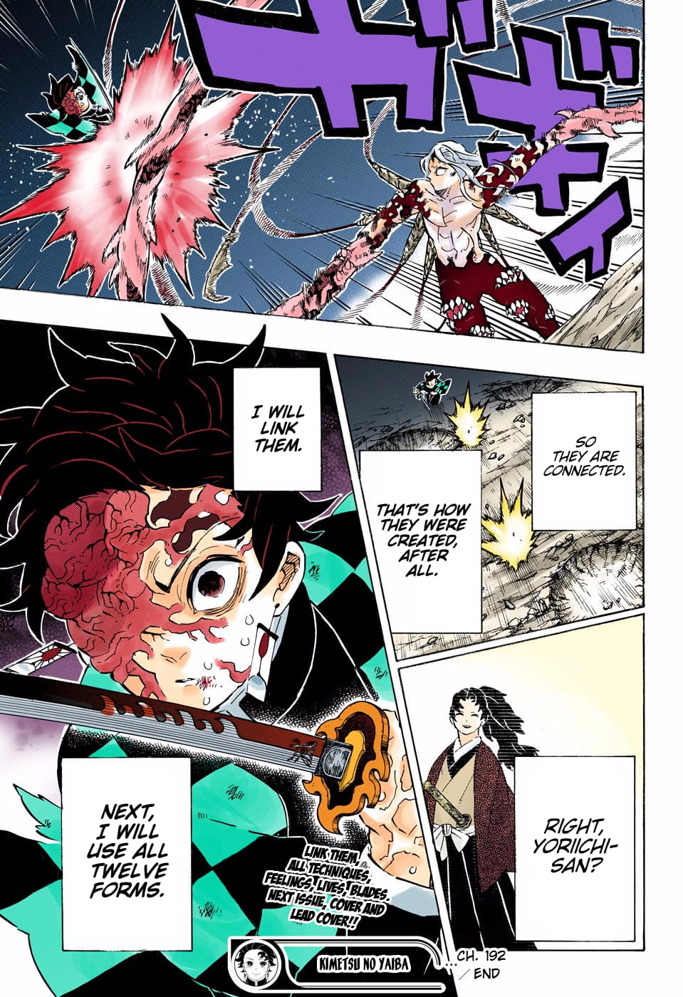 Demon Slayer Infinity Castle Colored Manga