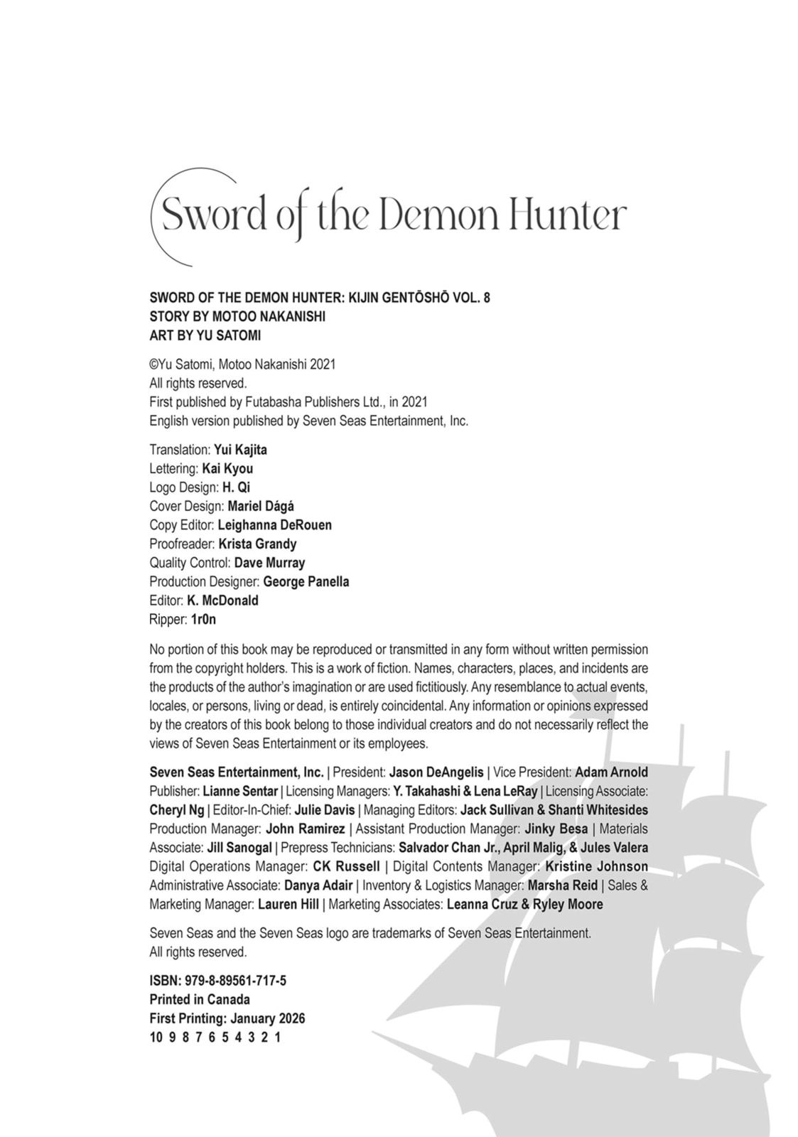 Sword of the Demon Hunter Kijin Gentoushou