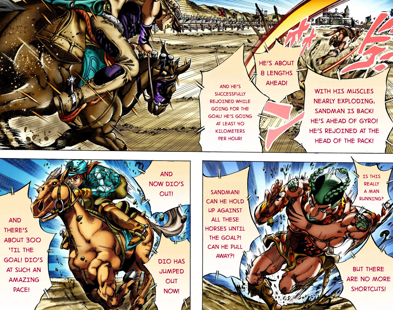 JoJo's Bizarre Adventure Steel Ball Run Colored Manga