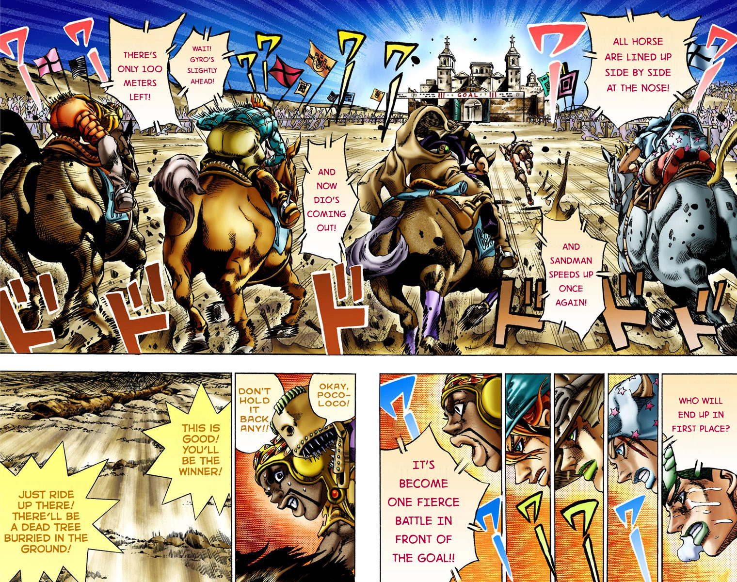 JoJo's Bizarre Adventure Steel Ball Run Colored Manga