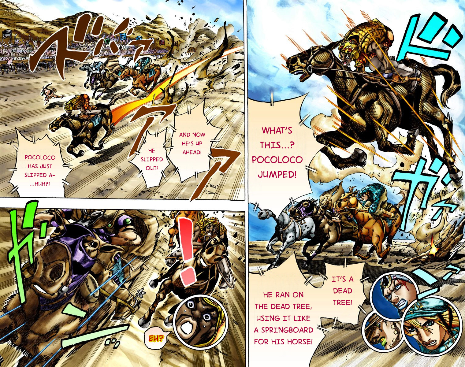 JoJo's Bizarre Adventure Steel Ball Run Colored Manga