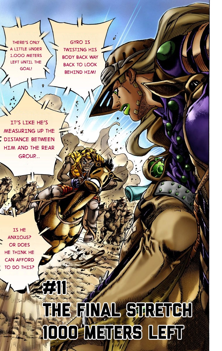 JoJo's Bizarre Adventure Steel Ball Run Colored Manga