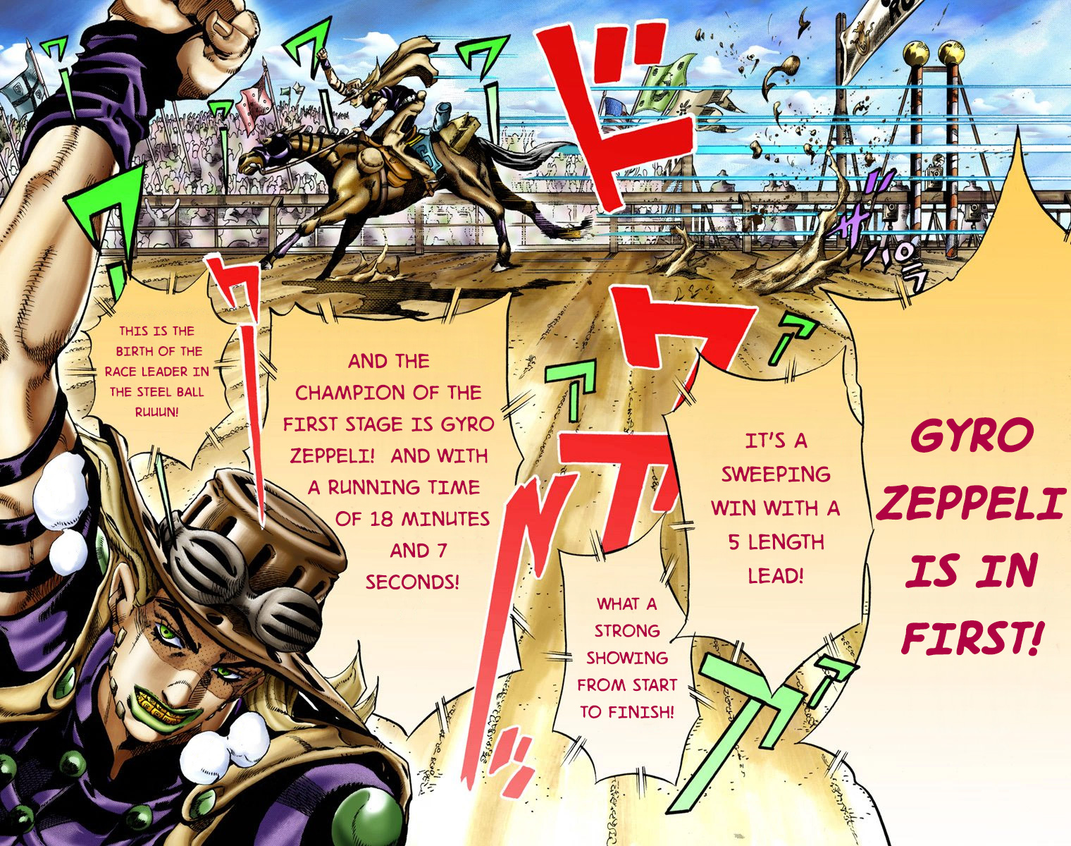 JoJo's Bizarre Adventure Steel Ball Run Colored Manga