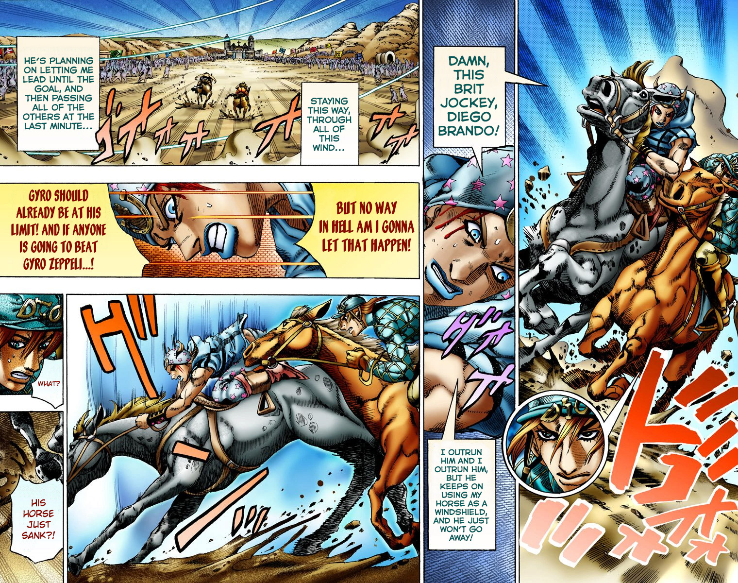 JoJo's Bizarre Adventure Steel Ball Run Colored Manga