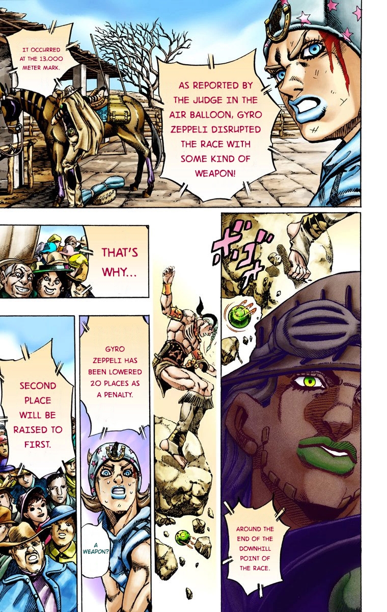 JoJo's Bizarre Adventure Steel Ball Run Colored Manga