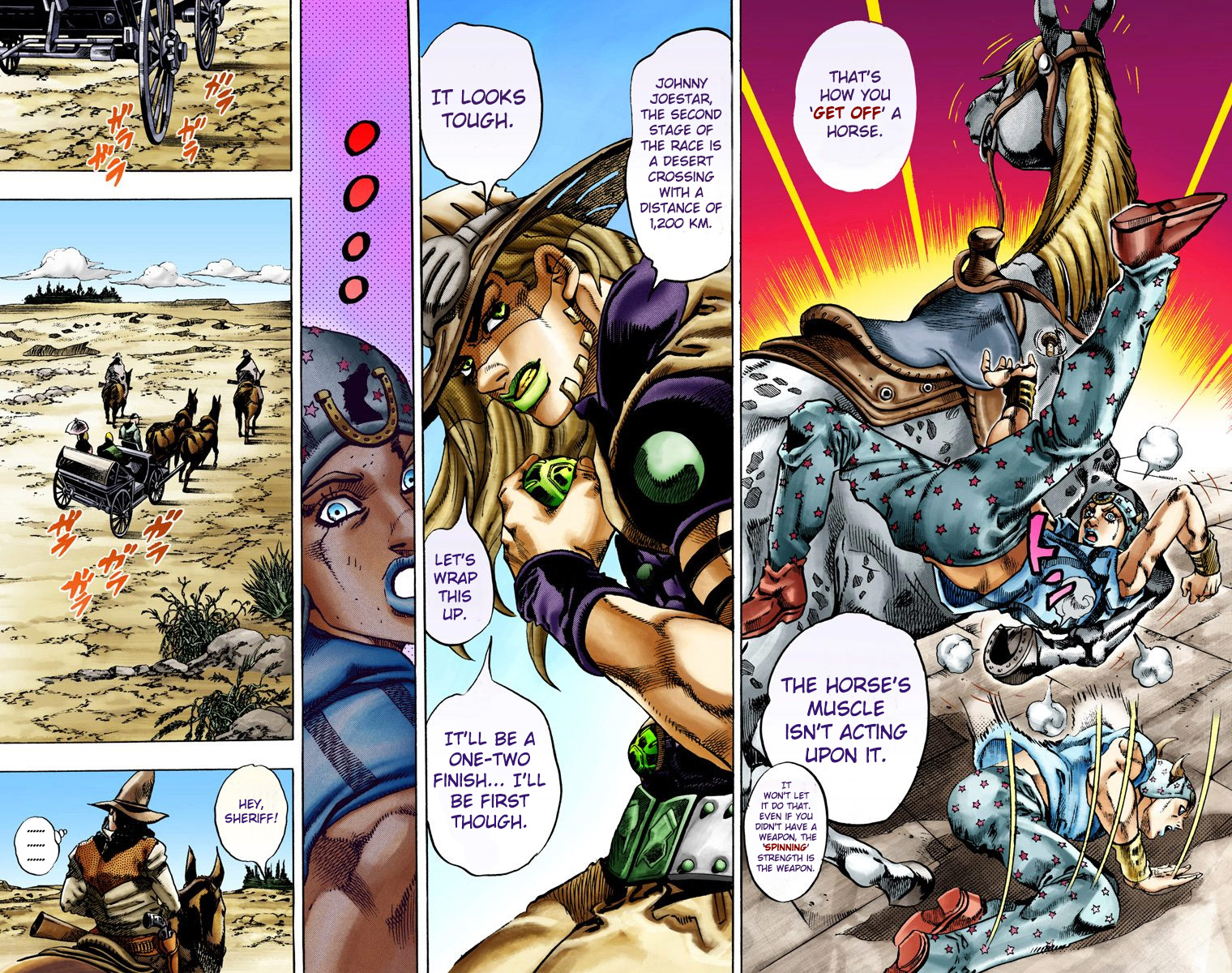 JoJo's Bizarre Adventure Steel Ball Run Colored Manga