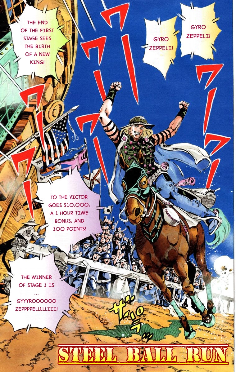 JoJo's Bizarre Adventure Steel Ball Run Colored Manga