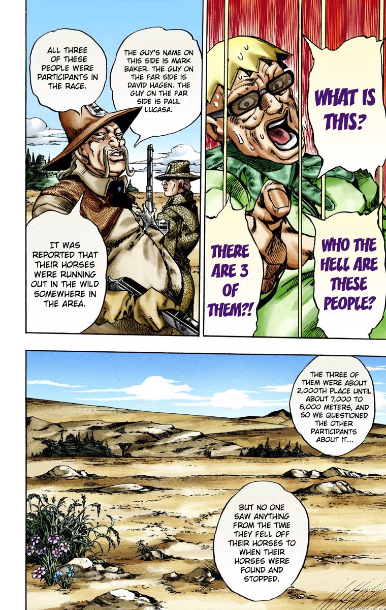 JoJo's Bizarre Adventure Steel Ball Run Colored Manga
