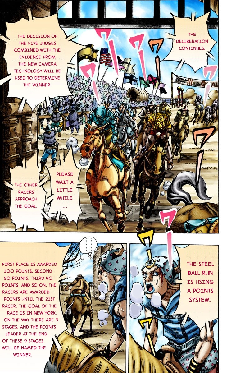 JoJo's Bizarre Adventure Steel Ball Run Colored Manga