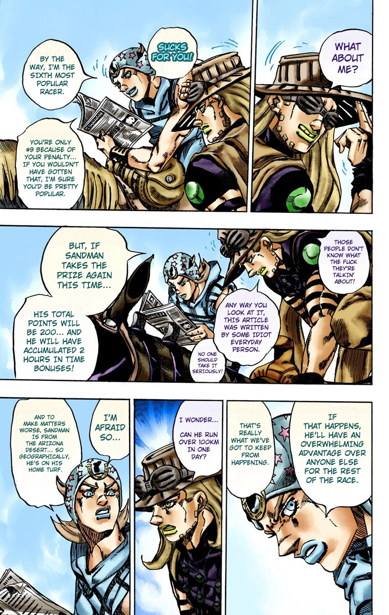 JoJo's Bizarre Adventure Steel Ball Run Colored Manga