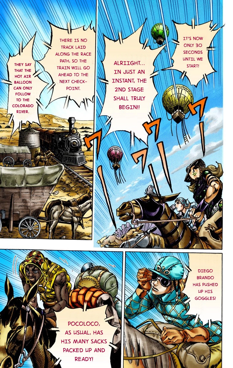 JoJo's Bizarre Adventure Steel Ball Run Colored Manga