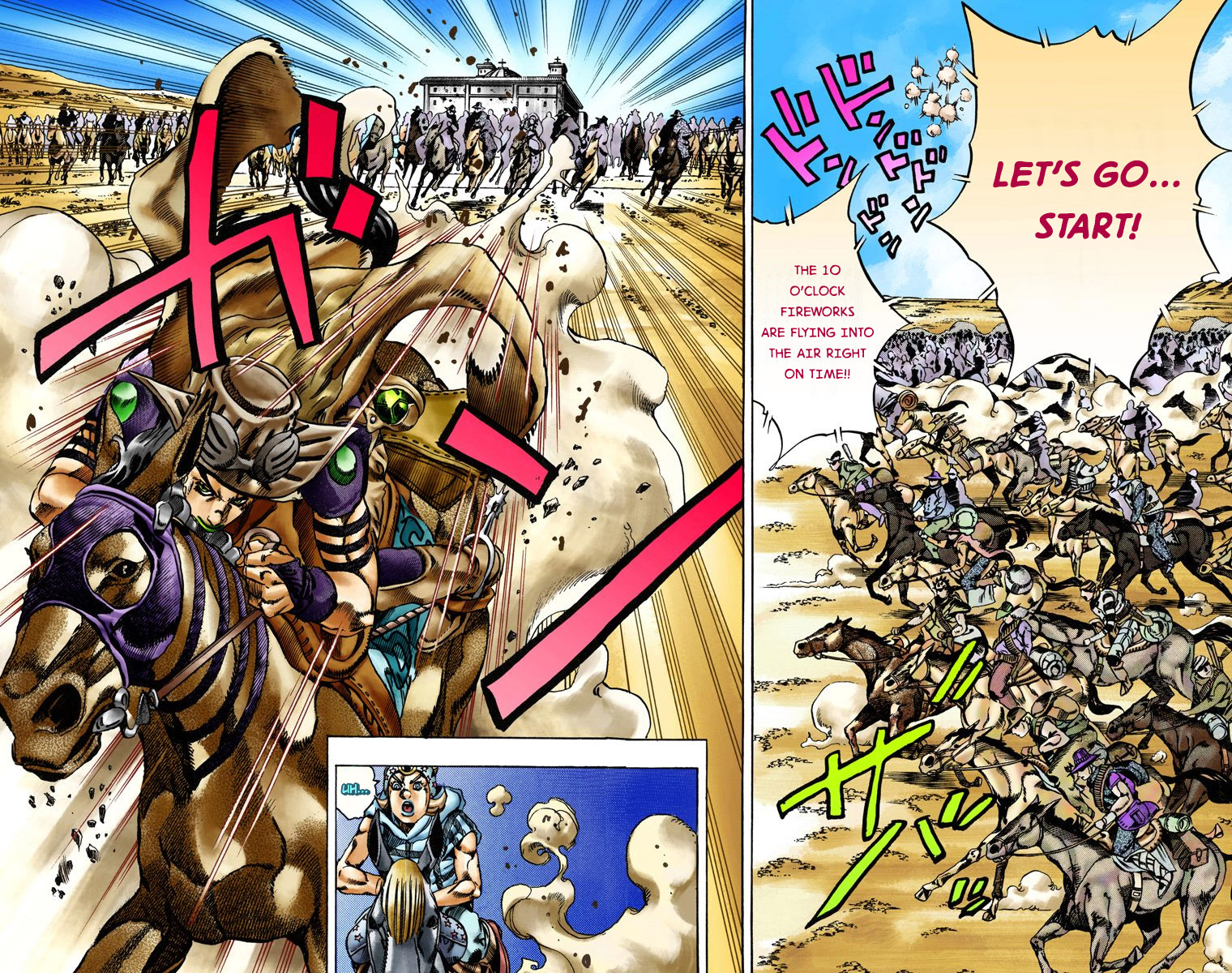 JoJo's Bizarre Adventure Steel Ball Run Colored Manga