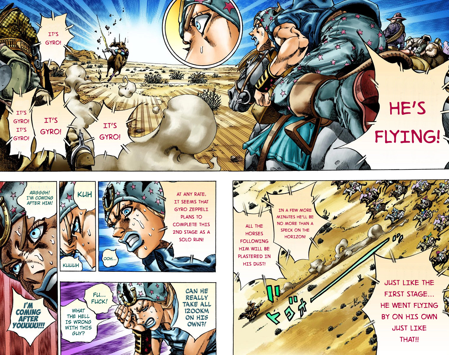 JoJo's Bizarre Adventure Steel Ball Run Colored Manga