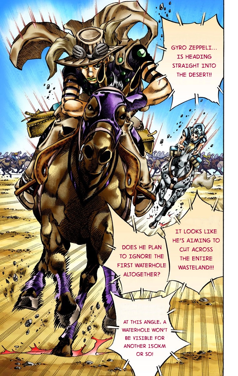 JoJo's Bizarre Adventure Steel Ball Run Colored Manga