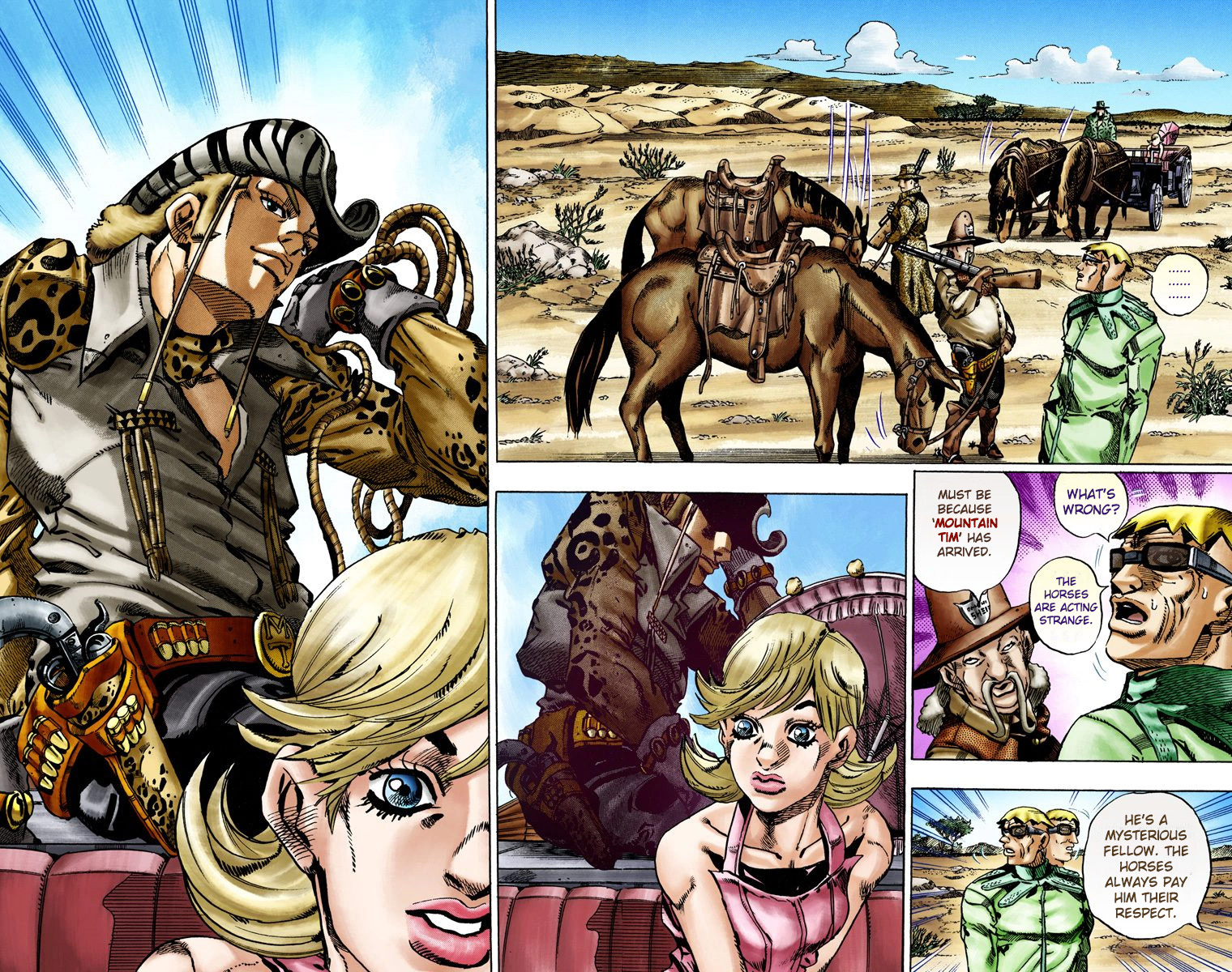JoJo's Bizarre Adventure Steel Ball Run Colored Manga