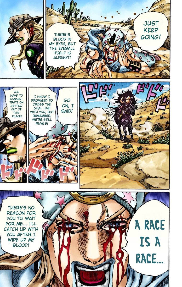 JoJo's Bizarre Adventure Steel Ball Run Colored Manga