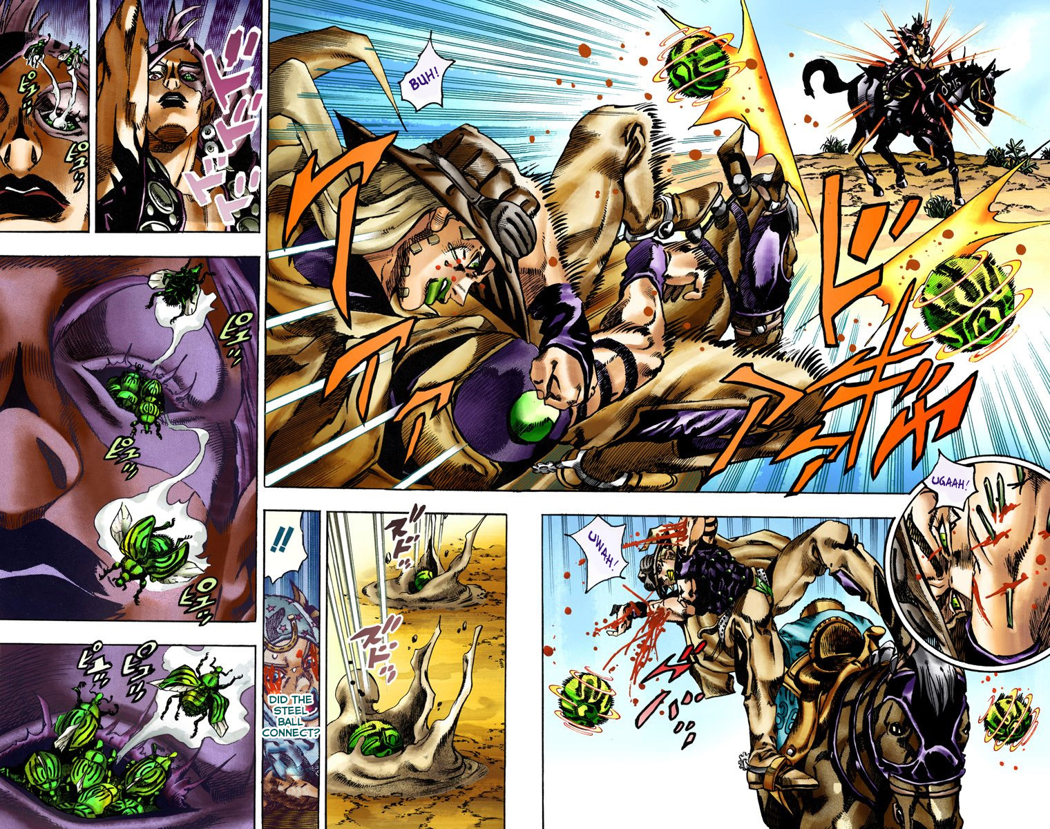 JoJo's Bizarre Adventure Steel Ball Run Colored Manga