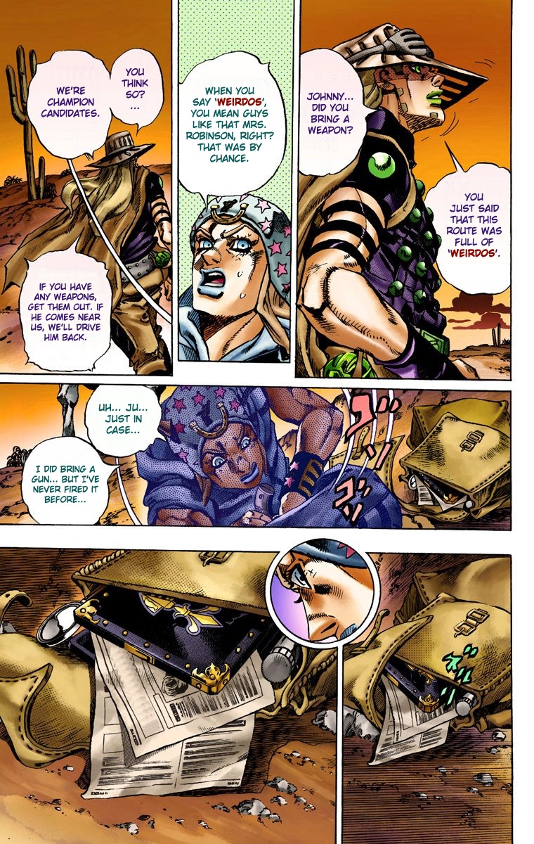 JoJo's Bizarre Adventure Steel Ball Run Colored Manga