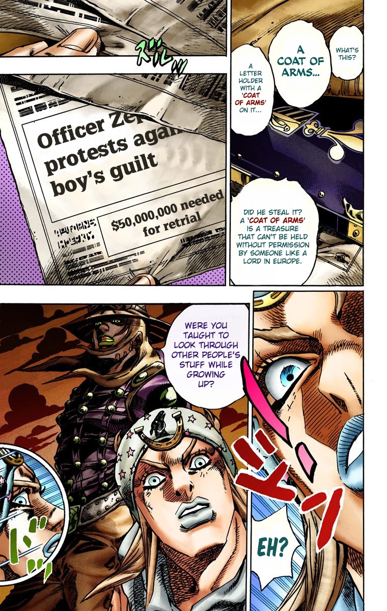 JoJo's Bizarre Adventure Steel Ball Run Colored Manga