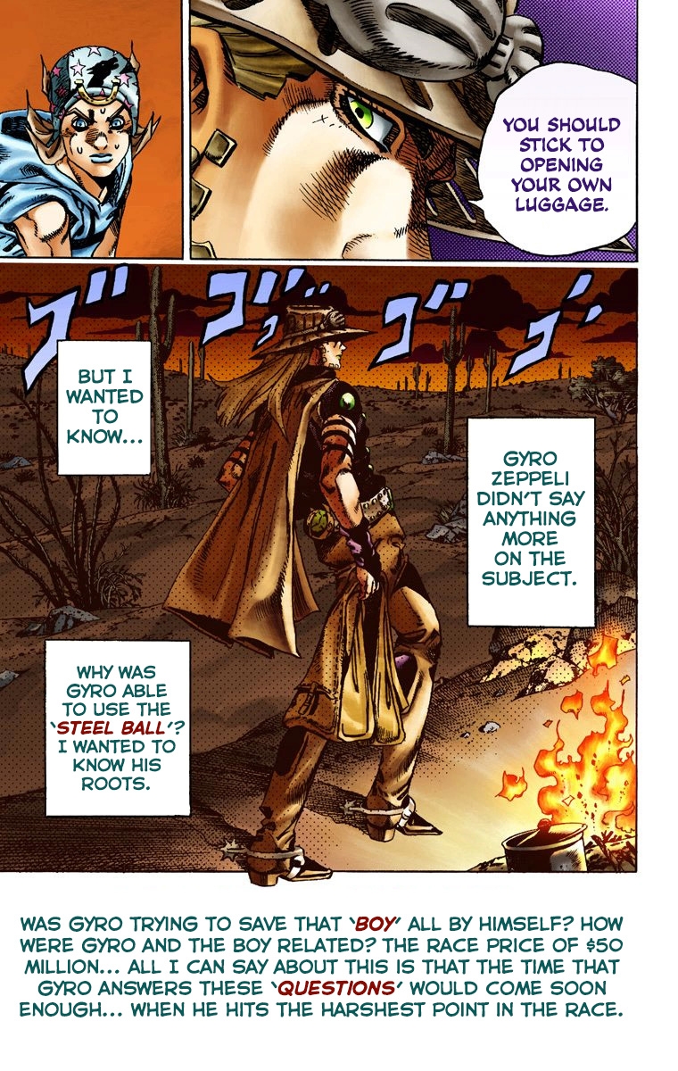 JoJo's Bizarre Adventure Steel Ball Run Colored Manga