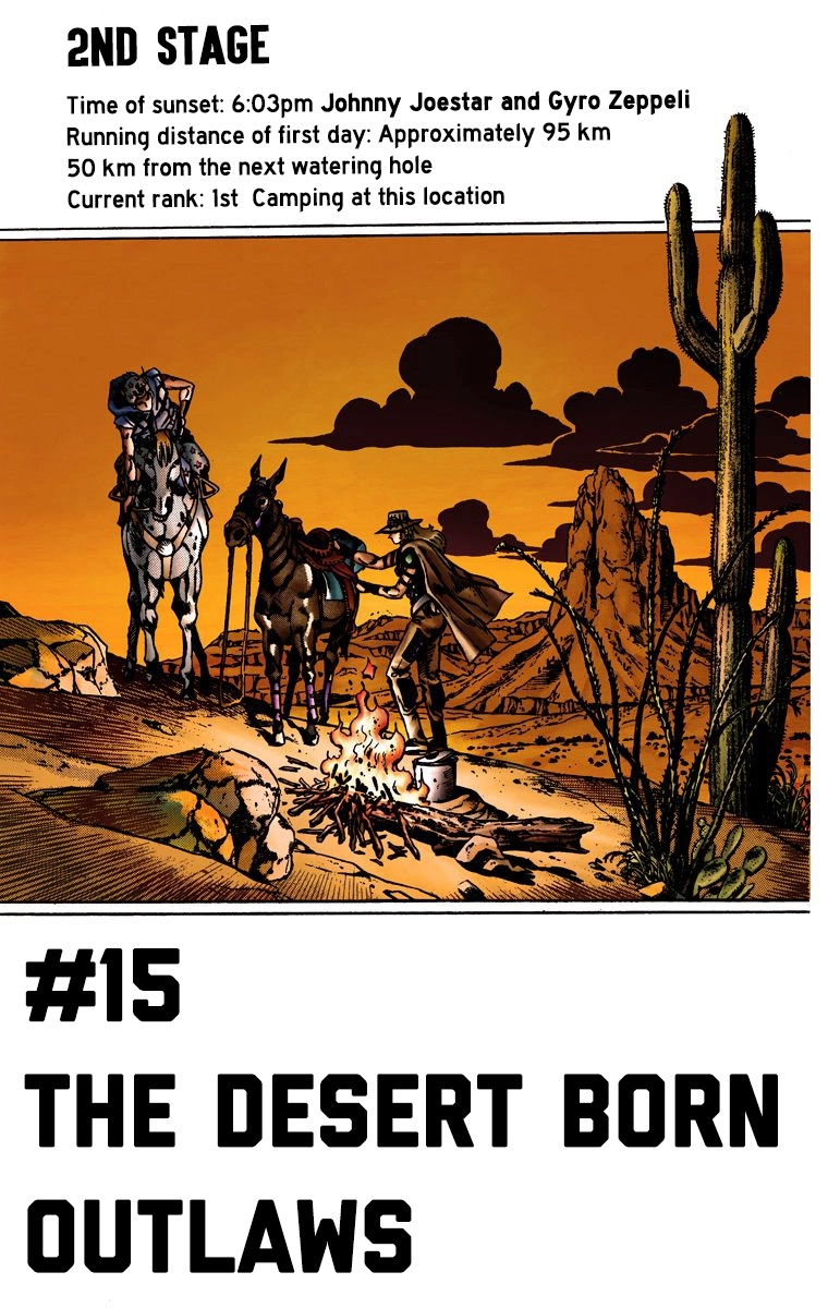 JoJo's Bizarre Adventure Steel Ball Run Colored Manga