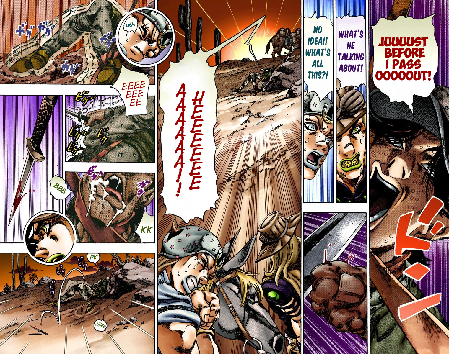 JoJo's Bizarre Adventure Steel Ball Run Colored Manga