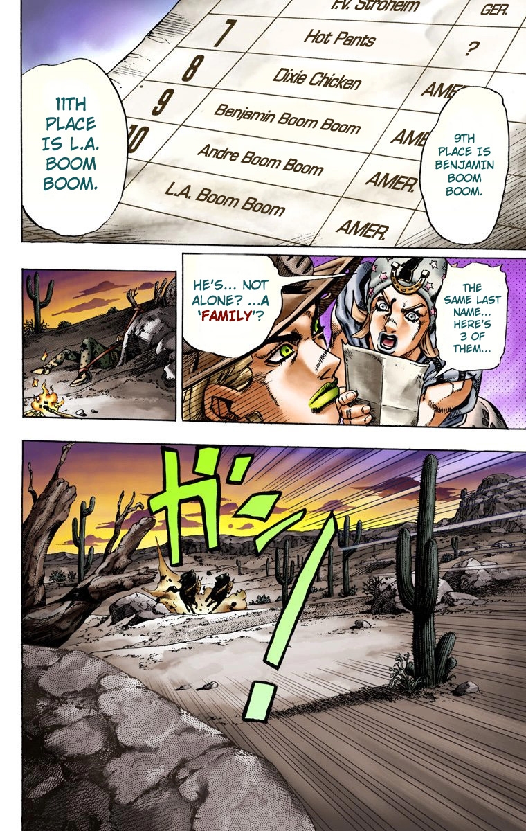 JoJo's Bizarre Adventure Steel Ball Run Colored Manga