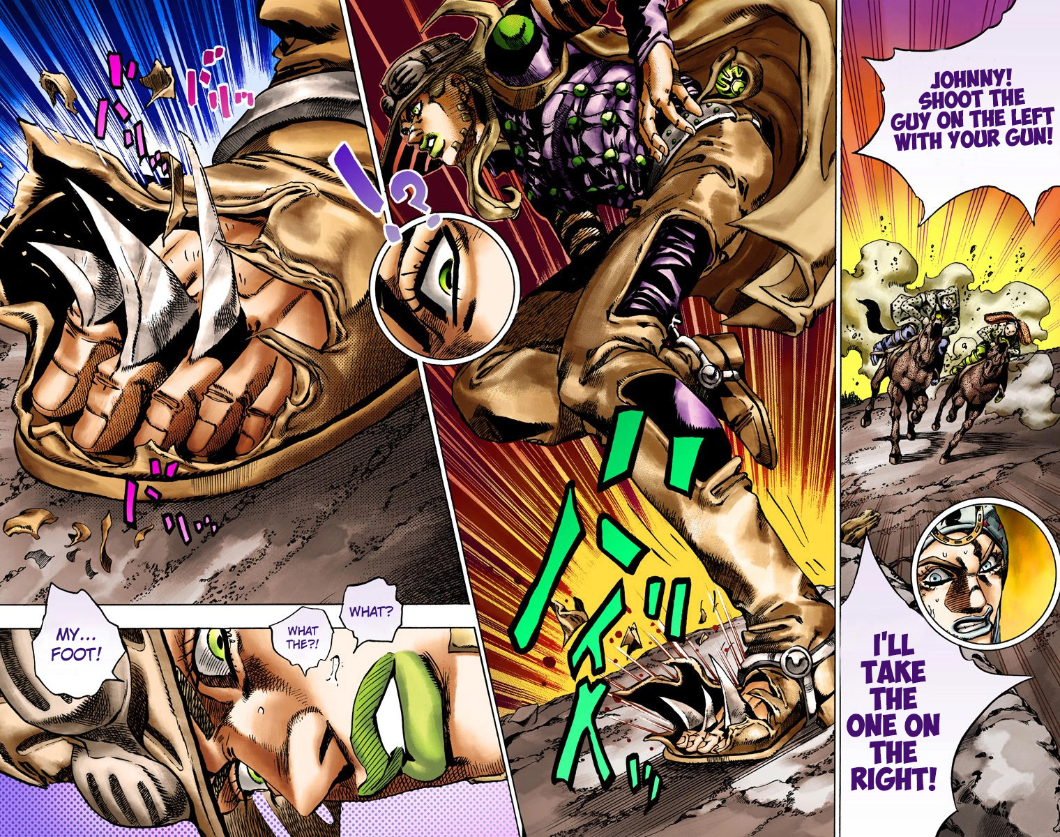 JoJo's Bizarre Adventure Steel Ball Run Colored Manga