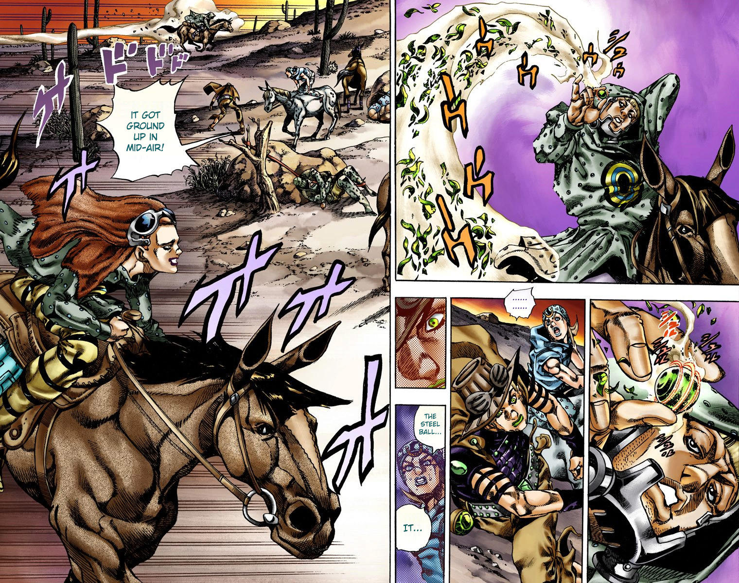 JoJo's Bizarre Adventure Steel Ball Run Colored Manga