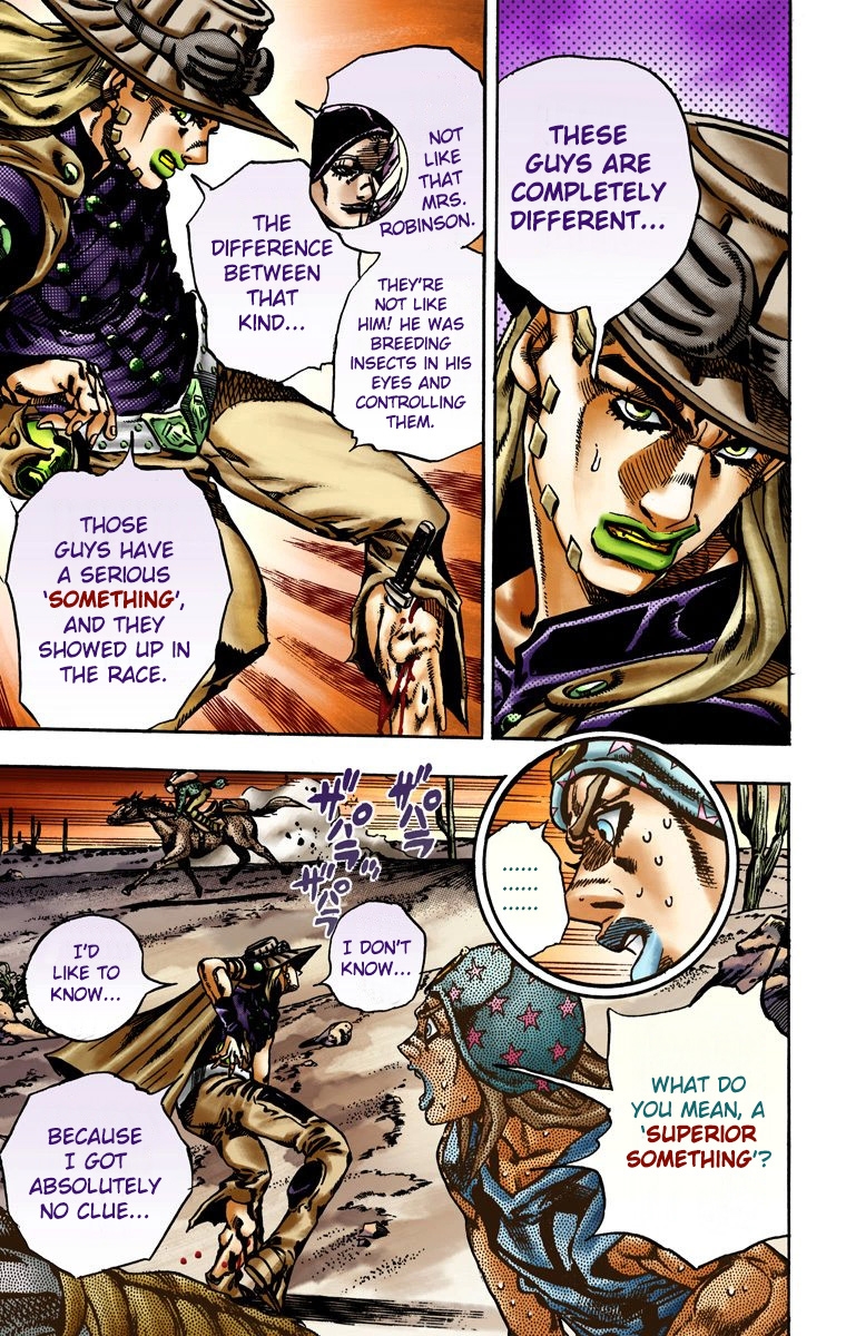 JoJo's Bizarre Adventure Steel Ball Run Colored Manga