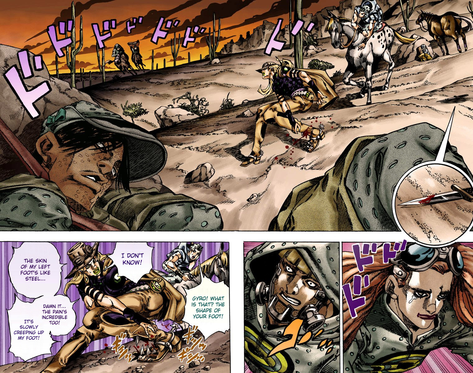 JoJo's Bizarre Adventure Steel Ball Run Colored Manga