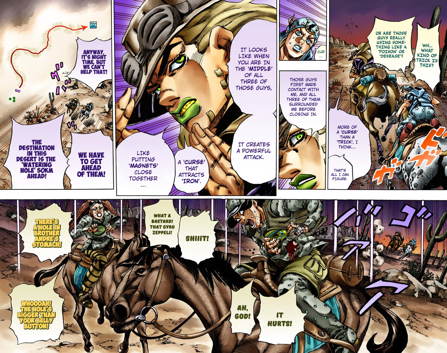 JoJo's Bizarre Adventure Steel Ball Run Colored Manga