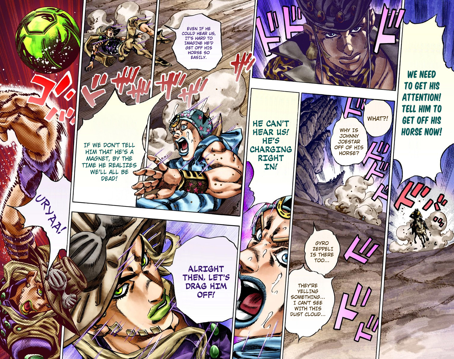 JoJo's Bizarre Adventure Steel Ball Run Colored Manga